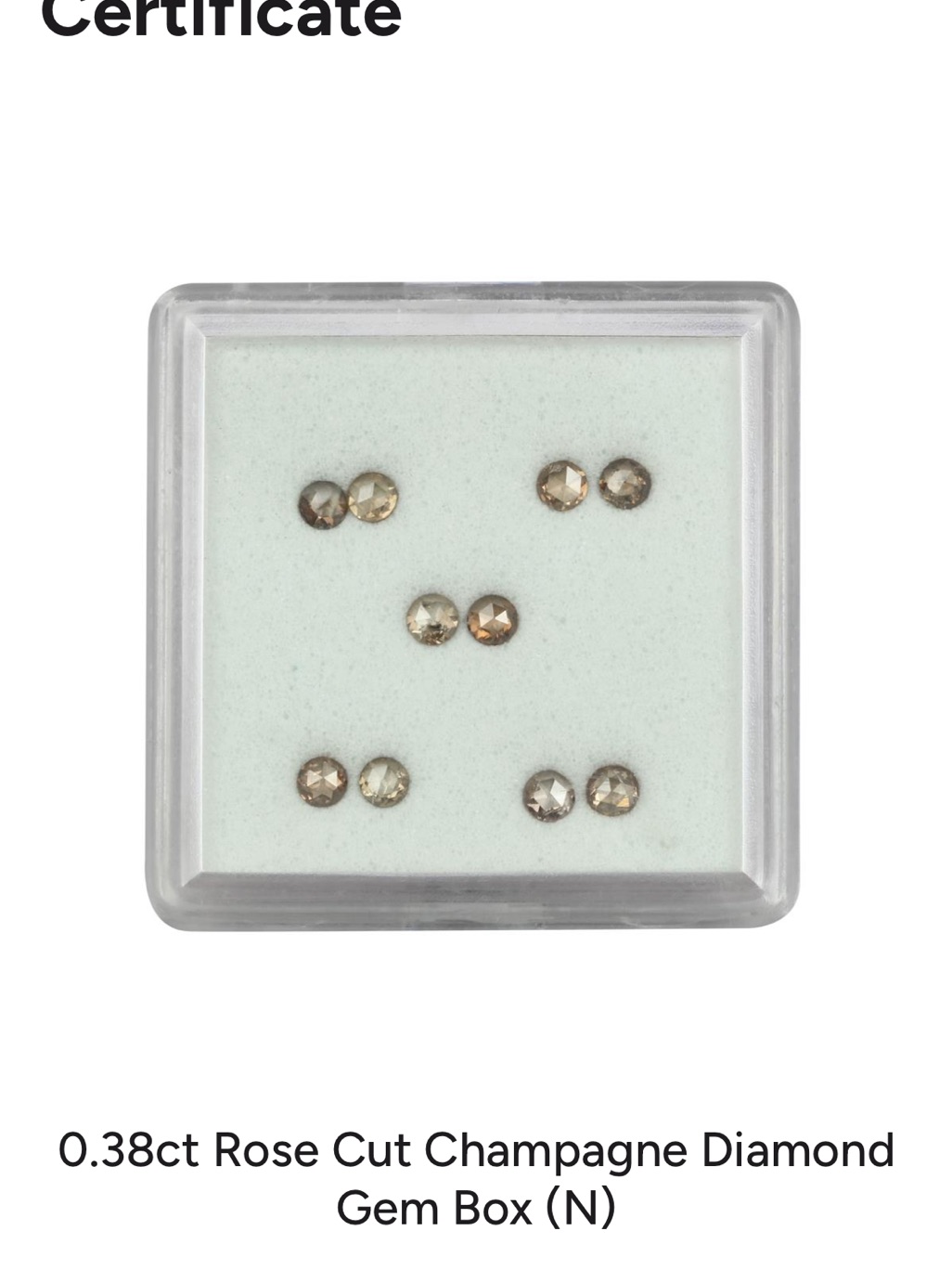 Champagne Diamond Gem Box
